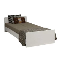 Mini Cama Selena Branco Brilho - Carolina