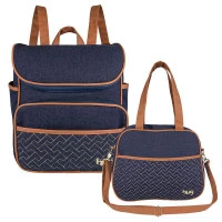 Mochila e Frasqueira Maternidade Little Love Jeans – HUG 1