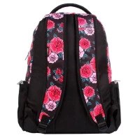 Mochila-Escolar-Capricho-Preto-Floral-11322-Dermiwil-costas