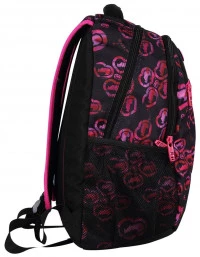 Mochila Escolar Nytron Ecko Function EK2069 Preto Rosa