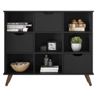 Nicho-Organizador-1478-retro-com-3-gavetas-Preto-Qmovi