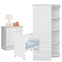 Quarto de Bebê 2 Doce Sonho Branco – Qmovi