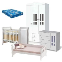 Quarto-de-Bebe-Ariel-3-Portas-Berco-Mirelle-com-Colchao-e-Ca