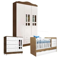 Quarto-de-Bebê-Ariel-3-Portas-com-Berço-Americano-Multifunci