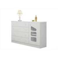 Quarto de Bebê Eloisa Com Berço Americano Lila Branco Brilho
