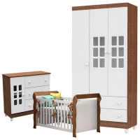 Quarto-de-Bebe-Mariah-3-portas-com-Berço-Lara-branco-acetina