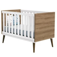 Quarto de Bebê Theo 2 Portas Branco Acetinado Mezzo Castani