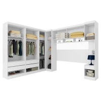 Quarto de Casal Modena Ambiente 10 Branco Brilho – Demóbile