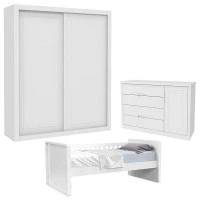 Quarto Infantil Tutto New 2 Portas Branco Acetinado - Matic