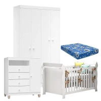 quarto-ternura-4p-berco-lara-com-colchao
