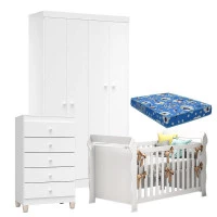 quarto-ternura-4p-com-gaveteiro-berco-lara-com-colchao