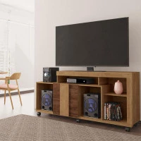 Rack Bancada para Sala Vivace Buriti Havana Off White Flex –