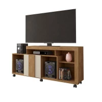Rack Bancada para Sala Vivace Buriti Havana Off White Flex –