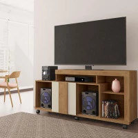 Rack Bancada para Sala Vivace Buriti Havana Off White Flex –