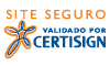 Um site validado pela Certisign indica que nossa empresa concluiu satisfatoriamente todos os procedimentos para determinar que o domínio validado é de propriedade ou se encontra registrado por uma empresa ou organização autorizada a negociar por ela ou exercer qualquer atividade lícita em seu nome.